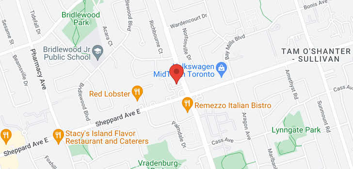 map of #209 -2190 WARDEN AVE